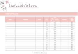 Wedding Guest Lists Excel 1 Wedding Guest List Printable Wedding Guest List Wedding Invitation List