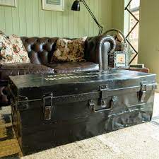 5 out of 5 stars. Vintage Military Trunk Industrial Wwii Footlocker Metal Chest Coffee Table Box Metal Chest Chest Coffee Table Coffee Table Storage Box