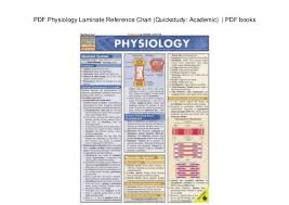 Pdf Physiology Laminate Reference Chart Quickstudy