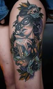 Ust Bacak Dovmeleri Thigh Tattoos Panosundaki Pin