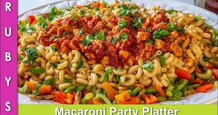 Macaroni Party Pasta Platter Colorful Tasty Presentable Recipe For Any Dawat In Urdu Hindi Italian Pasta Recipes Best Pasta Recipes Cooking Recipes In Urdu