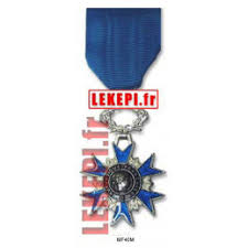 Medaille Ordonnance Chevalier Ordre National Du Merite Metal Argent Massif