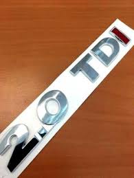 Logo Vw 2 0 Tdi Rouge Golf V 5 Mk5 Badge Embleme Original Oem 1k0853675p