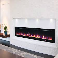 An electric fireplace adds warmth, ambiance, and style to any room in your home. 72inch Wall Mounted Electric Led Fire Homegenies