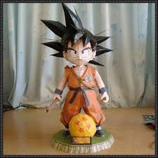 New Paper Craft Dragon Ball Kid Goku Free Papercraft Download On Papercraftsquare Papercraft Download Kid Goku Paper Crafts