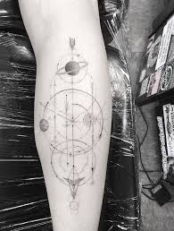 Dr Woo Tattoo Artist Half Needle Tattoo Planets Planet Tattoos Geometric Tattoo Dr Woo Tattoo
