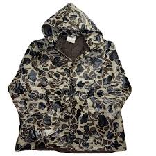 Vintage Duck Camo PVC Hunting Rain Jacket Coat Quilted Lined Insulated  Large L | eBay