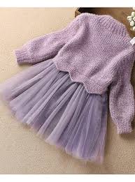 Kids Girls Basic Dusty Rose Solid Colored Long Sleeve Dress Blue 2021 Us 21 99 Girls Long Skirts Baby Dress Design Little Girl Dresses