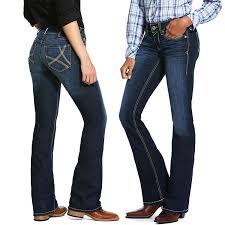 Cowgirl jeans perfect jeans trouser jeans wrangler jeans best jeans casual summer outfits western wear everyday outfits trousers women. Ariat Real Mid Rise Boot Cut Remi Jeans