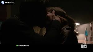 Scott And Malia Eyelid Kiss