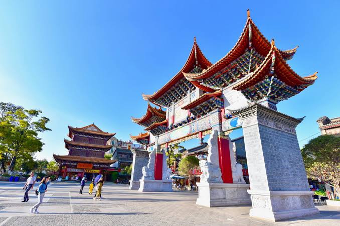 Kunming,,China,-,October,24,,2019:,Ancient,Chinese,Gate,Of - Mushroom Travel