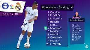 Your starting xi for #elclásico! Real Madrid C F On Twitter Our Starting Xi Aleveseng Halamadrid Alavesrealmadrid