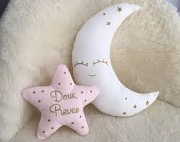 customizable children s room decoration 2 star doudou cushions sparkling golden pink personalized birth gift baby shower decoration chambre enfant decoration chambre chambre fille