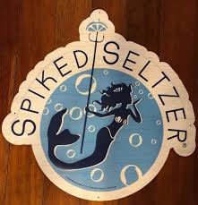 Spiked Seltzer Mermaid Metal Beer Sign Brand New Mancave Bar Nautical Decor Condition Is New Shipped With Usps Priority Mai Design De Embalagens Embalagens