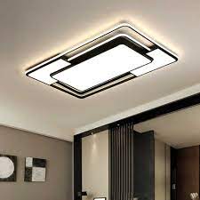 So if the pull chain is in the off position the remote control will not be able to get any power to the ceiling fan light or fan. Modern Led Flush Mount Ceiling Light Fixture With Remote Control Black Dimmable Ceiling Lamp For Kitchen Bedroom Living Room Ceiling Lights Aliexpress