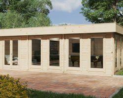 Large Garden Log Cabins Beautiful Design Summerhouse24 In 2020 Garden Log Cabins Summer Houses Uk Summer House Design