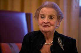 Albright Denounces U.S.-Mexico Border Wall, Refrains from Using F-word