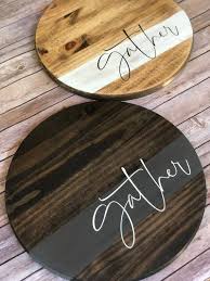 Gather Round Farmhouse Wood Sign Living Room Decor Wooden Etsy In 2020 Farmhouse Wood Sign Diy Wood Signs Wood Crafts