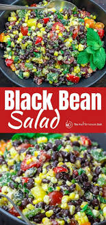 Black Bean And Corn Salad Recipe With Italian Dressing This Easy Black Bean And Corn Salad Is So Not Your Average Satisfying And Super Bright Thanks To Lime In 2020 Black Bean Salad Recipe Corn Salads Corn Salad Recipes