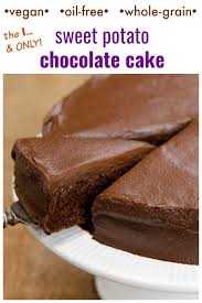 Sweet Potato Chocolate Cake With Chocolate Frosting Vegan Oil Free Recipe Sweet Potato Chocolate Sweet Potato Cake Savoury Cake