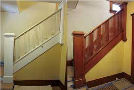 Laurelhurst Craftsman Bungalow Entryway Finished Craftsman Bungalows Craftsman Remodel Stripping Paint