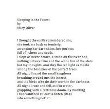 Sleeping In The Forest By Mary Oliver Cool Words Writing Quotes Mary Oliver