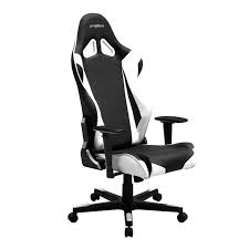 Dxracer Re0nw Ergonomic Office Chair Racing Bucket Seat Gaming Chair White Gaming Chair Ergonomic Office Chair Game Room Chairs
