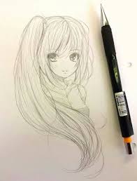 Pencil Black And White Pencil Sketch How To Draw Anime Heads Girl Anime Character Drawing Anime Art Tutorial Drawing Anime Bodies