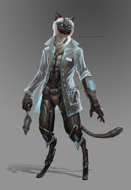 Artstation Cat Scientist Ekaterina Belousova Cat Character Anthro Cat Cat Furry