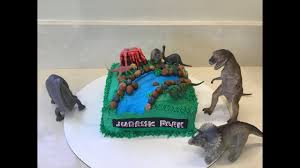 Jurassic park cake decoration party supplies topper kit favor dinosaur movie. Jurassic Park Cake Super Simple Youtube