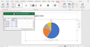 how to create a pie chart on a powerpoint slide