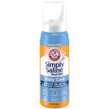 Most saline nasal sprays contain sterilized water, salt (sodium chloride), and sometimes preservatives to give them a longer. Arm Hammer Simply Saline Nasal Mist Instant Relief For Everyday Congestion 3 1 Oz Walmart Com Walmart Com