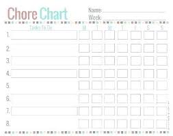 Monthly Chore Chart Template Excel Urldata Info