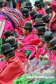 Women In Traditional Dress Of The Aymara Indians At The Re Election Ceremony For President Evo Morales Ay South America Animals South America Map South America