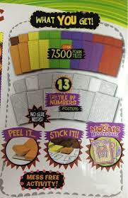 Make your art super extra. Diy Toy Peel And Stick By Numbers Kids Mosaic Art Kit Diy Toys Art Kit Diy