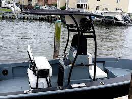 Sg300 T-top For Center Console Boats - Powder Coated Black Center Console Boats Boat Upgrades Boat