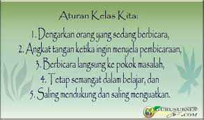 Anggapan bahwa anggota sudah mengetahui dan cukup dewasa untuk taat pada peraturan. Bagaimana Membuat Aturan Kelas Yang Bekerja