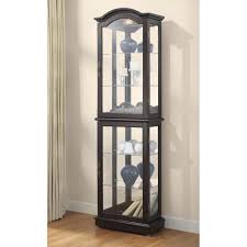 I bought this cabinet because i love stained glass. Unbranded Floor Standing Walnut Lighted Curio Cabinet Fscc5430bw The Home Depot