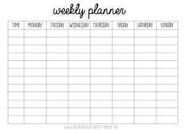 Weekly Planner Without Times School Study Tips School Planner Student Organization