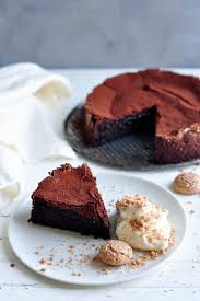Sunken Chocolate Amaretto Cake Eat Little Bird Recipe Amaretto Cake Baking Homemade Chocolate