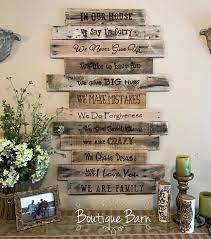 Family Rules Signin Our Housewe Do Familylarge Wood Wall Etsy Wood Wall Decor Rustic Wall Art Rustic Wood Signs