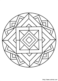 Coloriage mandala gratuits à imprimer. Mandala 3d