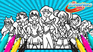 1.32 mb, 1600 x 1371. Dc Super Hero Girls Coloring Set Main Characters Coloring Book For Kids Youtube