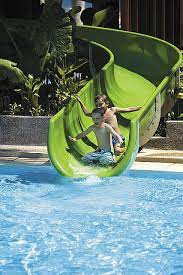 Shangri La S Rasa Ria Resort Kota Kinabalu Garden Wing Swimming Pool Water Slide Luxury Swimming Pools Luxury Beach Resorts Pool
