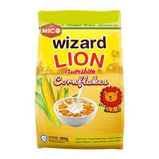 Is incorporated in 2004 as malaysia's first recognised halal tuna and chicken floss manufacturer. Mico Wizard Lion Nutribite Corn Flakes
