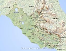 La mappa interattiva del lazio. Region Of Lazio Italia Mia