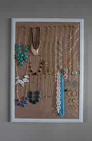 Diy Jewelry Holder Diy Jewelry Holder Jewelry Organizer Diy Diy Necklace Holder