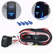 30 Amp Fuse Relay On Off Switch Led Light Bar Wiring Harness Atv Car Truck Boat Jeep Led Light Bar Bar Lighting Led Light Bars