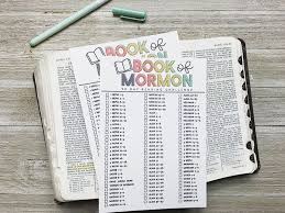 Free 90 Day Book Of Mormon Reading Challenge Printable