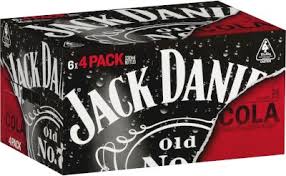 The whiskey seltzer is 5% abv and the other two are 7% and are all available in 355ml cans. Jack Daniels Cola Bottle 330ml First Choice Liquor